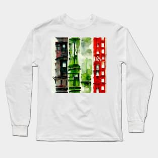 New York watercolor Long Sleeve T-Shirt